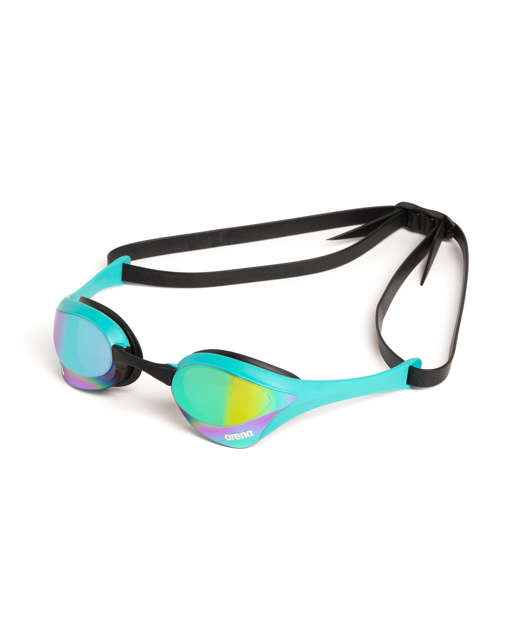 Arena Unisex Cobra Ultra Swipe Mirror Racing Goggles - Emerald/Peacock