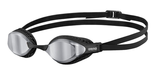 Arena Unisex Airspeed Mirror Racing Goggles - Silver/Black