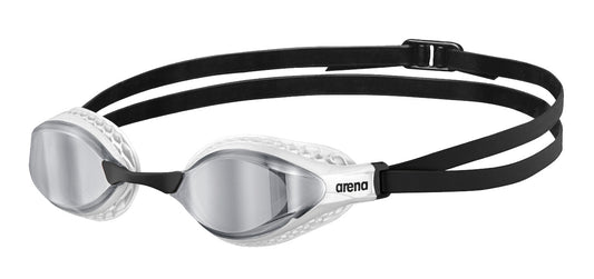 Arena Unisex Airspeed Mirror Racing Goggles - Silver/White