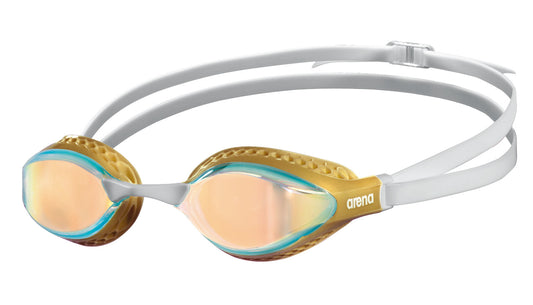 Arena Unisex Airspeed Mirror Racing Goggles - Copper/Gold