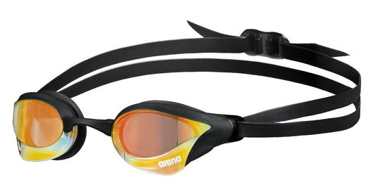 Arena Unisex Cobra Core Swipe Mirror Racing Goggles - Copper/Black