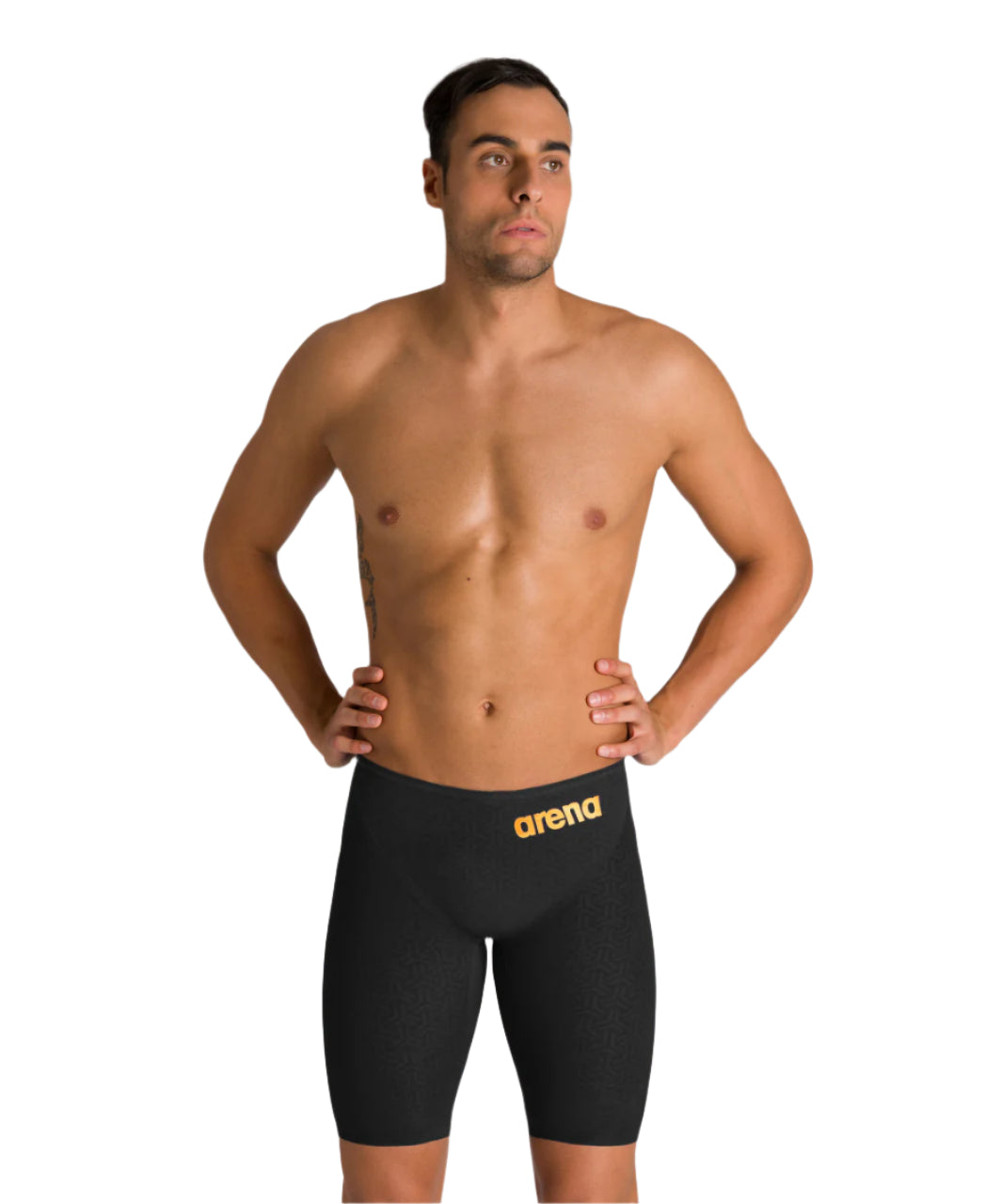 Arena Men's Powerskin Carbon Glide Jammer - Black/Gold