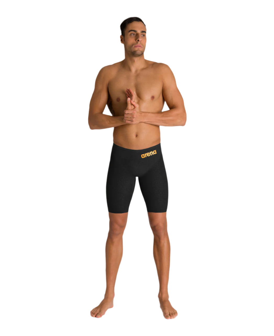 Arena Men's Powerskin Carbon Glide Jammer - Black/Gold