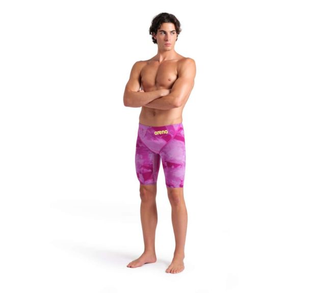 Arena Men's Powerskin Carbon Glide Jammer - Tie Dye (Pink)