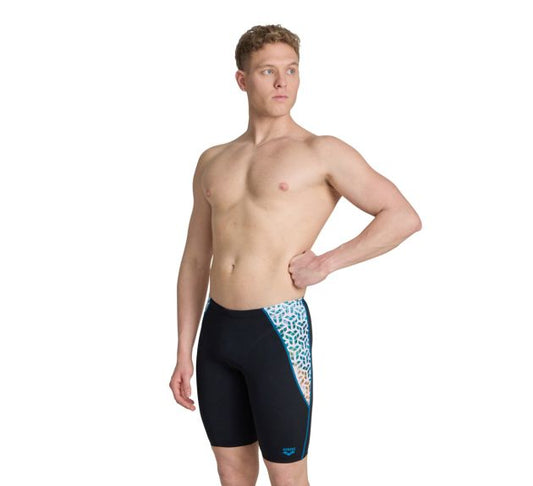 Arena Men's Planet Water Jammer - Black/White Multi