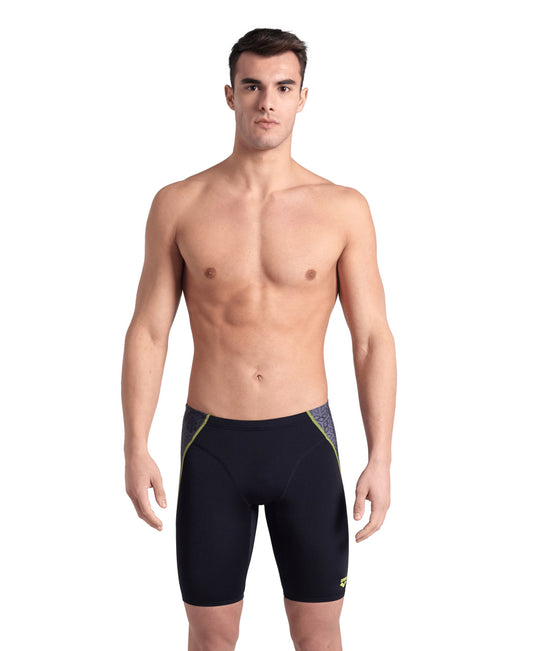 Arena Performance Men's Camo Kikko Swim Jammer - Black