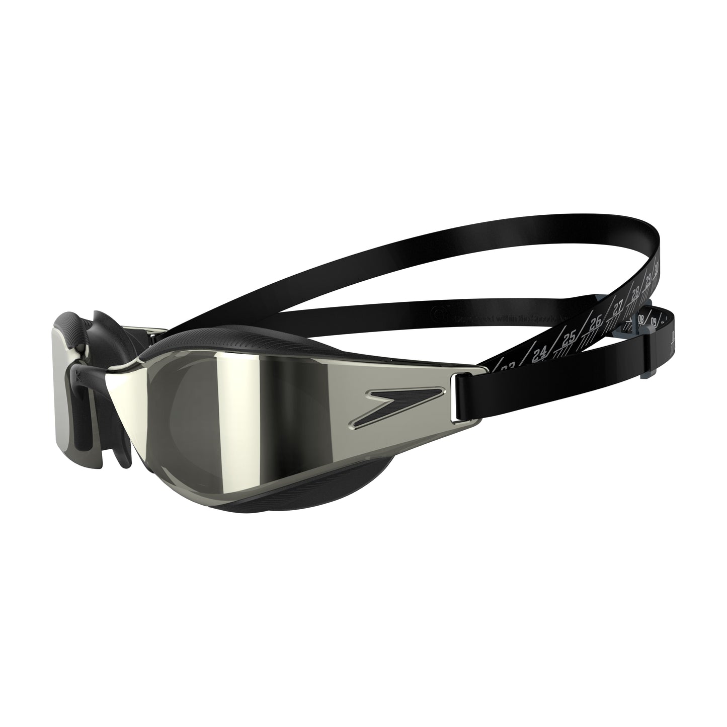 Speedo Fastskin Hyper Elite Mirror Goggles - Black/Silver