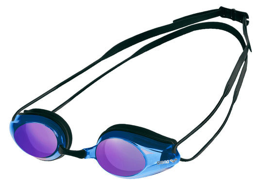 Arena Unisex Tracks Mirror Racing Goggles - Blue/Black