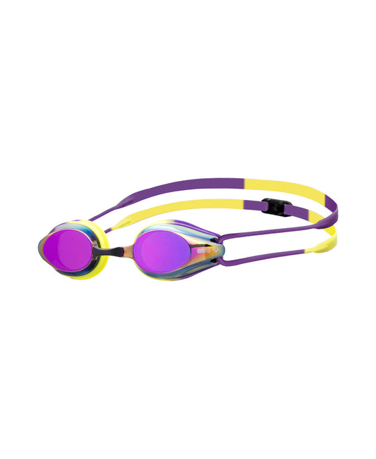 Arena Unisex Tracks Mirror Racing Goggles - Plum/Lime