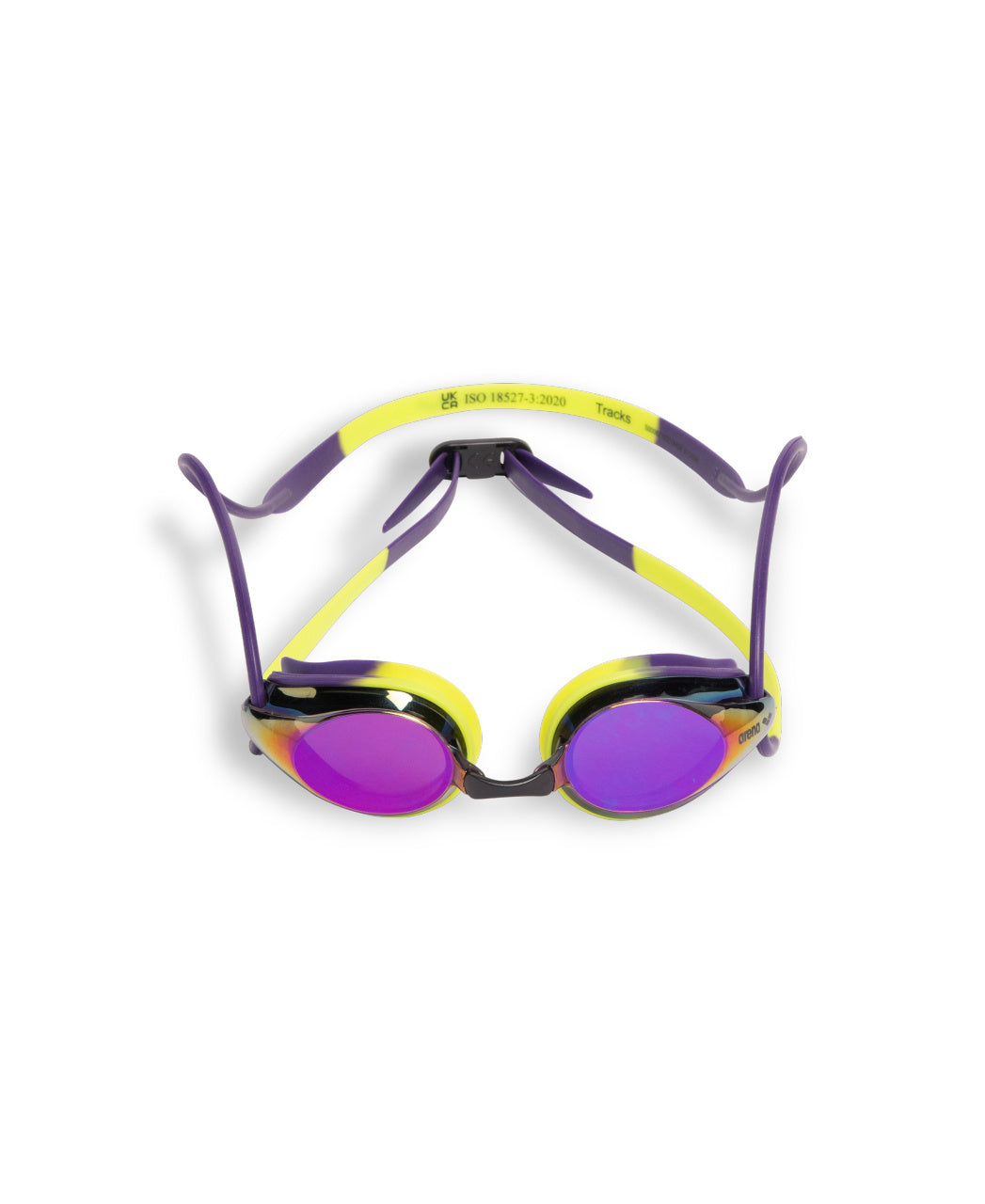 Arena Unisex Tracks Mirror Racing Goggles - Plum/Lime