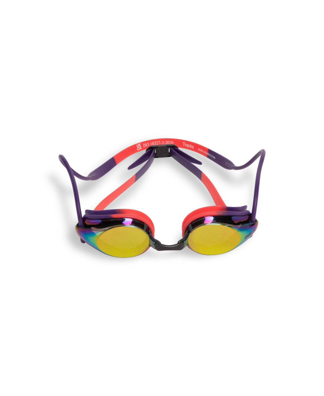 Arena Unisex Tracks Mirror Racing Goggles - Plum/Coral