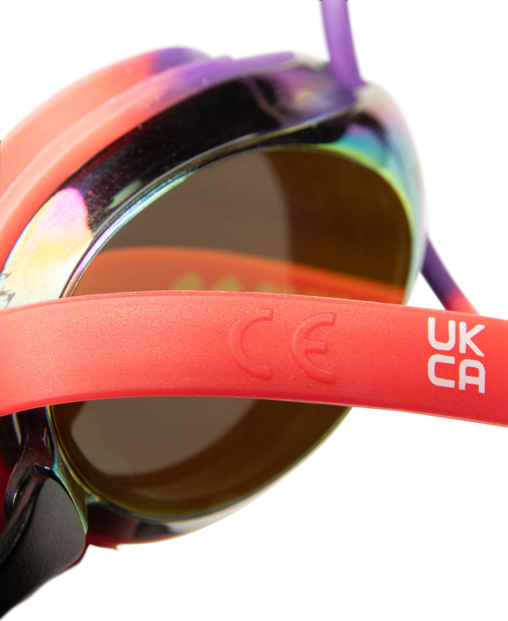 Arena Unisex Tracks Mirror Racing Goggles - Plum/Coral