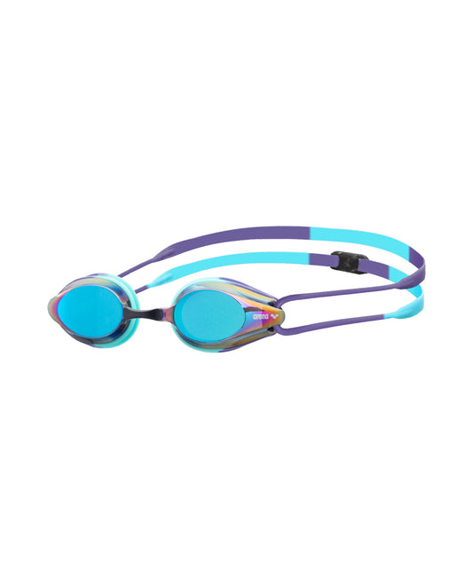 Arena Unisex Tracks Mirror Racing Goggles - Turquoise/Water