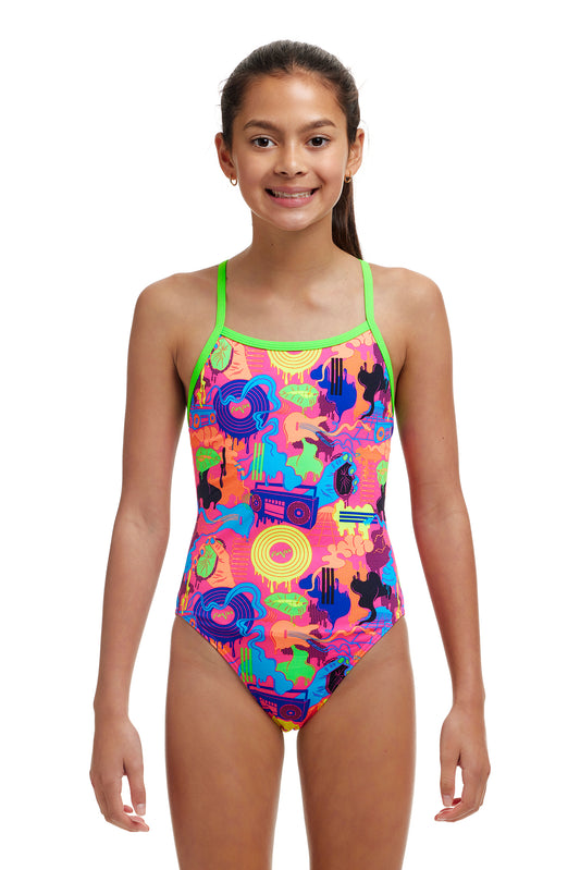 Funkita Girls Lotsa Pop Single Strap One Piece