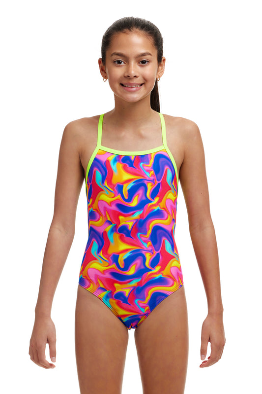 Funkita Girls Summer Swirl Strapped In One Piece