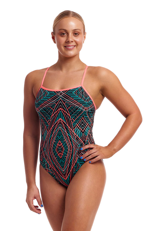 Funkita Women's Spiro Mint Swim Secure One Piece