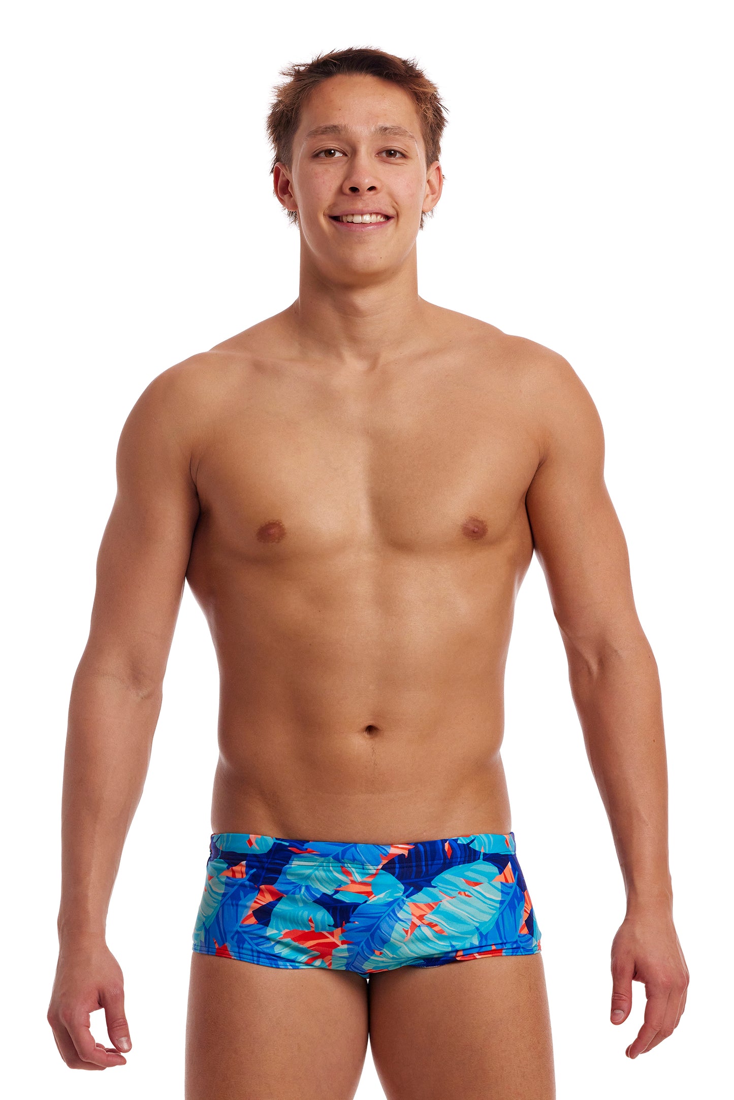 Funky Trunks Men's Lotsa Leaves Sidewinder Trunks - All4Swim