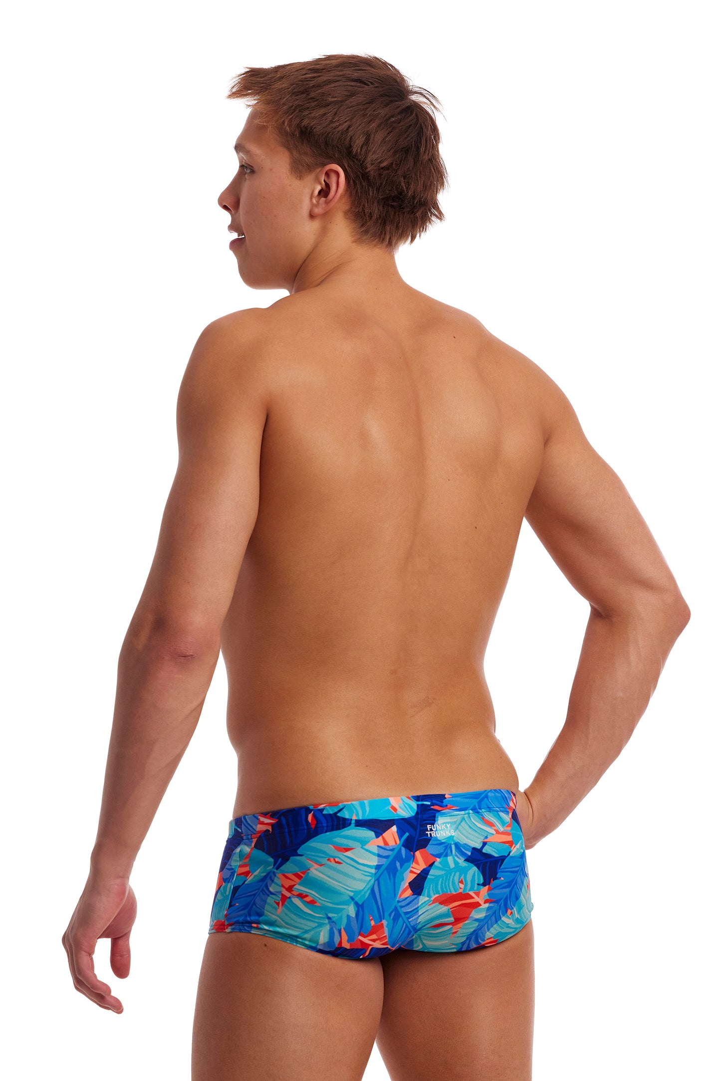 Funky Trunks Men's Lotsa Leaves Sidewinder Trunks - All4Swim