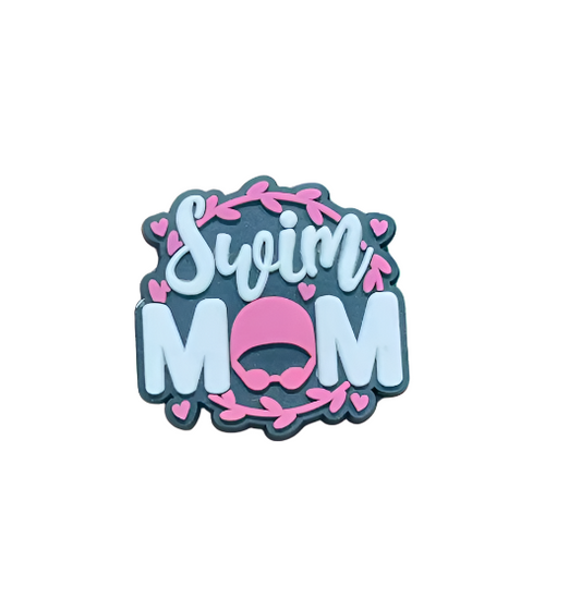 Swim 'Mom' Croc Charm