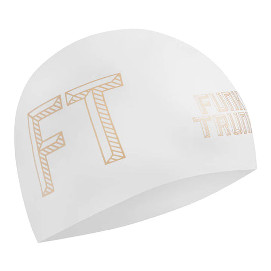 Funky Trunks Stencilled White Seamless Swim Hat